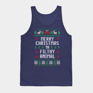 Merry Christmas ya filthy animal Tank Top